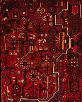 Wagireh,Nahawand,Persien ca 130 x 95 cm. Flor Wolle.