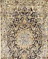 Nain,Persien ca 200 x 119 cm. Flor Wolle mit Seide.
