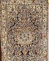 Nain,Persien ca 187 x 117 cm. Flor Wolle mit Seide.