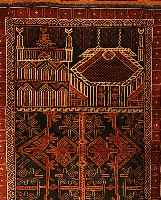 Teymani,Afghanistan.ca 122 x 75 cm. Wolle auf Wolle.