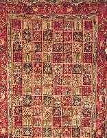 Mid,Persien ca 293 x 198 cm. Flor Wolle mit Seide.