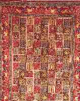 Nain,Persien ca 292 x 200 cm. Flor Wolle mit Seide.