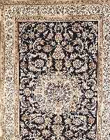 Nain,Persien ca 292 x 198 cm. Flor Wolle mit Seide.