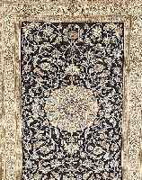 Nain,Persien ca 287 x 200 cm. Flor Wolle mit Seide.