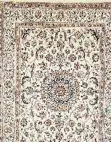 Nain,Persien ca 262 x 192 cm. Flor Wolle mit Seide.