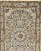 Nain,Persien ca 180 x 113 cm. Flor Wolle mit Seide.