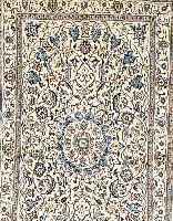 Nain,Persien ca 187 x 112 cm. Flor Wolle mit Seide.