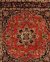 Yazd,Persien ca 155 x148 cm. Flor Wolle.