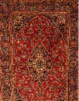Keschan,Persien ca 244 x 137 cm. Flor Wolle.