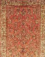 Sarogh,Persien ca 254 x 164 cm. Flor Wolle.