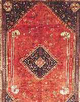 Ghaschgai,Persien ca 237 x 158 cm. Wolle auf Wolle.