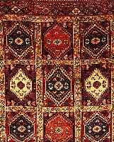 Yalameh,Persien ca 152 x 149 cm. Wolle auf Wolle