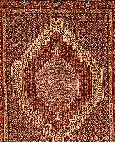Senneh,Persien ca 163 x 127 cm. Flor Wolle.