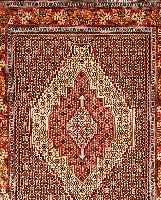 Senneh,Persien ca 158 x 124 cm. Flor Wolle.