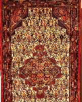 Assadabad,Persien ca 288 x 79 cm. Flor Wolle.