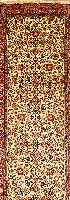 Esfahan fein sign,Persien ca 395 x 87 cm. Korkwolle auf Seide.ca 900.000 Kn/qm.