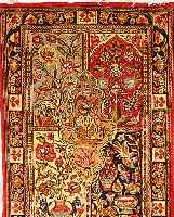 Ghom Kork,Persien ca 194 x 77 cm. Flor Korkwolle.