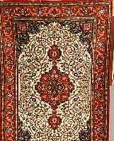 Ghom seide,Persien ca 121 x 79 cm. reine naturseide.ca 900.000 Kn/qm.