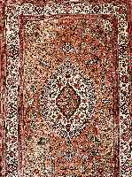 Ghom seide,Persien ca 122 x 79 cm. reine naturseide.ca 900.000 Kn/qm.