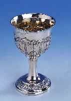 BECHER, KOPENHAGEN DAT. 1832, MEISTERMARKE HEINRICH OTTO, 830ER SILBER, INNENVERGOL- DET, WARDEINMARKE CHRISTIAN OLSON MöLLER 1831-1840, ...
