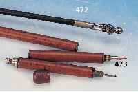 FLANIERSTOCK, FRANKREICH, UM 1900, GRIFF METALL VERSIILBERT IN FORM EINES STEHENDEN KNABEN, DER DAS HEMD HOCHHäLT, L. CA. 87 CM