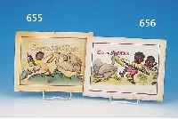 WERBETAFEL FüR PELIKAN-TINTE, FRANKREICH, SIGN. B.L.P. NOVEMBRE 1932, GOUACHE AUF PAPIER, LEICHT VERSCHMUTZT UND GEBRäUNT, CA. 20 X ...