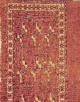 YOMUTH TSCHOWAL, PERSIEN, 107 X 65CM, EHZ 5WOLLE AUF WOLLE, UM 1910