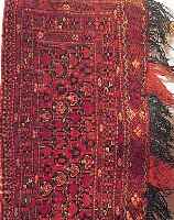 TEKKE TASCHENFRONT, PERSIEN, 114 X 46CM, EHZ 4, WOLLE AUF WOLLE, UM1910