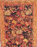 BIDJAR-KELIM, PERSIEN, 193 X 130CM, EHZ 4 WOLLE AUF WOLLE, UM 1920
