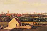 WULLBACH, H., DäNISCHER MALER UM 1850, ANSICHT VON KOPENHAGEN, ÖL/LWD, RE. U. SIGN., CA. 29 X 40 CM, R.