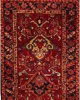 HERIZ, PERSIEN, 390 X 104CM, EHZ 3-4 FLOR WOLLE, CA.50 JAHRE