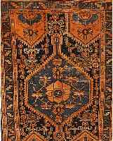 HAMADAN, PERSIEN, 182 X 122CM, EHZ 4 FLOR WOLLE, CA.60 JAHRE