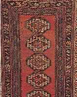 BELUTSCH, PERSIEN, 175 X 94CM, EHZ 5 WOLLE AUF WOLLE, UM 1910