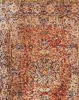 KASHMIR, INDIEN, 340 X 240CM, EHZ 2 FLOR SEIDIG, CA.10 JAHRE, (REINIGUNGSBED.)