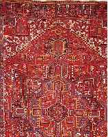 HERIZ, PERSIEN, 390 X 275CM, EHZ 5 FLOR WOLLE, CA.70 JAHRE, 2.L?CHER