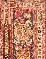 CHAMSEH, PERSIEN, 228 X 166CM, EHZ 4-5 WOLLE AUF WOLLE, UM 1920