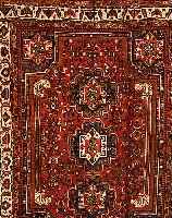 GASHGAI, PERSIEN, 300 X 224CM, EHZ 4 WOLLE AUF WOLLE, CA.60 JAHRE, KL.RISS
