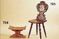HOCKER, NIGERIA, UM 1900/10, TROPENHOLZ, H. CA. 30 CM, L. CA. 47 CM
