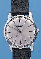 LONGINES HERRENARMBANDUHR, REF.-NR. 7272-3, SCHWEIZ UM 1962, EDELST., BODEN GESCHR., BLATTVERS., 17 ST., HANDAUFZ., KAL. 280, GEPR. CHATONS, ...