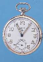 MILITäRTASCHENUHR, REF.-NR. 10465, SCHWEIZ/ SCHWEDEN UM 1940, NICKEL, EMAILBL. AUSSEN ROT 13-24, SONDERAUFDR. 3 KRONEN SOWIE SONDERGRAV.AUF ...
