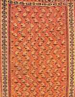 SENNEH-KELIM, PERSIEN, 250 X 140CM, EHZ 3 WOLLE AUF WOLLE, CA.50 JAHRE