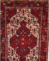 HAMADAN, PERSIEN, 130 X 80CM, EHZ 3 FLOR WOLLE, CA.30 JAHRE
