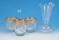 VASE, ÖSTERREICH, LöTZ, 30ER JAHRE, FARBLOSES SOG. SCHAUMGLAS MIT EINGESCHMOLZENENLUFTBLASEN UND WEIßEN FäDEN, MEHRFACH AUSGE- ZOGENER ...