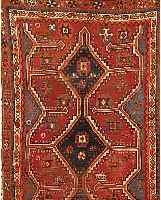 GUTCHAN, PERSIEN, 235 X 149CM, EHZ 4 WOLLE AUF WOLLE, CA.60 JAHRE