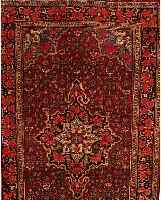 BIDJAR, PERSIEN, 214 X 130CM, EHZ 4-5 FLOR WOLLE, CA.60 JAHRE