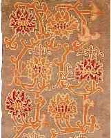 NEPAL, 168 X 88CM, EHZ 4 FLOR WOLLE, CA.50 JAHRE