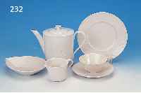 TEESERVICE, KPM BERLIN, ENTWURF 30ER JAHRE, AUSFORMUNG UM 1948, PORZELLAN, STILISIERT- FLORAL RELIEFIERT, BESTEHEND AUS: KANNE, ...