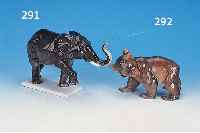 PORZELLANSKULPTUR, ROSENTHAL, BAVARIA, 20ER JAHRE, ELEFANT, UNTERGLASURBEMALUNG, SIGNIERT MüNCH-KHE, 16 X 25 X 7 CM