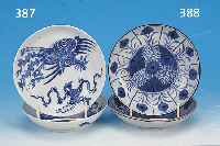PAAR SCHäLCHEN, CHING-LUNG, CHINA, UM 1750/60, PORZELLAN, PHOENIXDEKOR, MIN. AM RAND HAAR-RISSIG, D. 14.5 CM