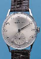 GIRARD PERREGAUX HERRENARMBANDUHR, REF.-NR. 9655NA, SCHWEIZ UM 1966, METALL-ZWEITGEH. VER-CHR., EDELST.-BODEN U. GLASR. GEDR., BLATT REST., 17 ...